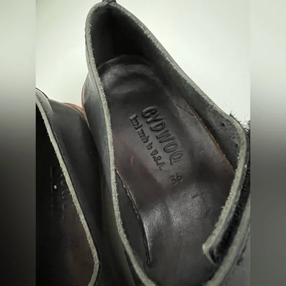 Cydwoq Black Leather Flat Shoes – EU 36 (Fits US 6.5) - Picture 7 of 10